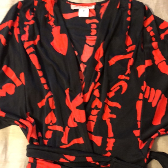 Mara Hoffman black & red mini dress Sz Small - Picture 6 of 6